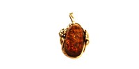 Sterling Baltic Amber Pendant 19 Grams (Gorgeous)