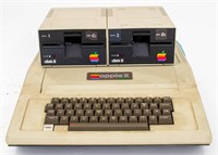 Vintage Apple II Plus Computer, Two Disk II Drives