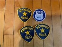 NYC PBA and Seymour Police Patches