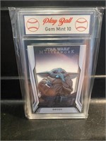 Star Wars Baby Yoda Card Graded Gem Mint 10