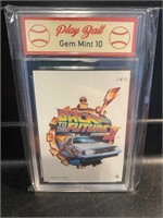 Vintage Back to the Future Sticker Card #1 Graded