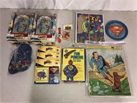Superman Collectibles Lot w/ Pinball Banks NIP