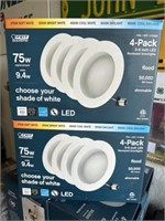 4pack 75w LED down lights x2