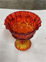 Jeanette Amberina ombré candy dish