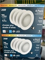 4pack 75w LED down lights x2