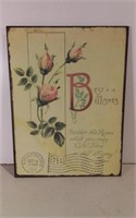 Vintage Post Card Theme Wall Hanging Sign