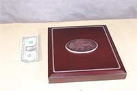 Buffalo Nickel Coin Wooden Display Cabinet