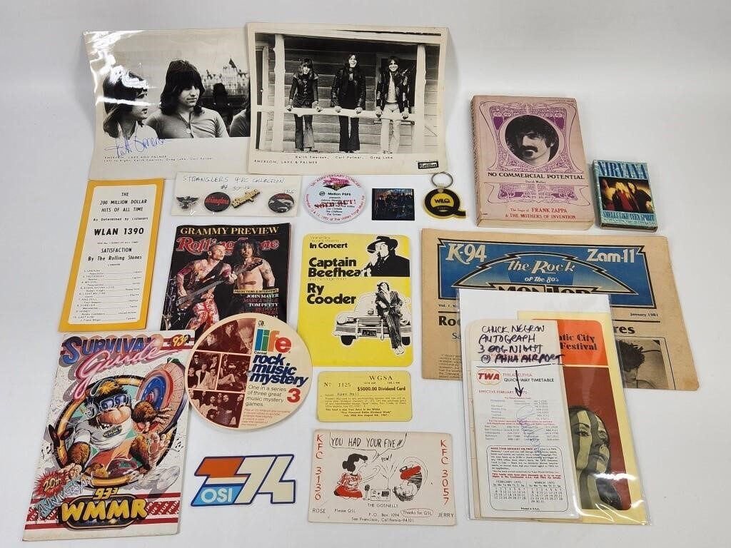 ASSORTED VINTAGE MUSIC CONCERT EPHEMERA LOT