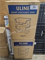 2- uline giant stackable bins