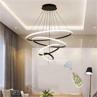 HOUDES MODERN 2/3/4-RINGS LED CHANDELIER - WHITE