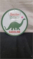 12 INCH ROUND METAL SINCLAIR SIGN