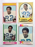 4 Bob Hayes Topps Cards 1970 1972 1973 1974