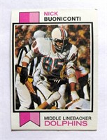 1973 Topps Nick Buoniconti Card #214