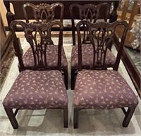 4 Mount Airy Furniture Mahogany Dining Chairs