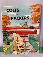 Baltimore Colts vs Packers Oct 27 1957 program