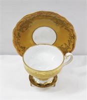 Weimar Porcelain Gold Tea Cup & Saucer