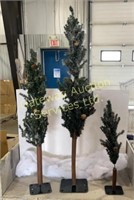 3 Small Christmas Trees