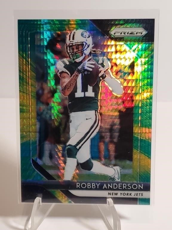 2018 Panini Prizm Green and Yellow Hyper Robby And