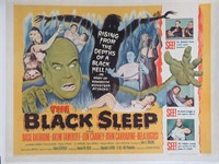 Black Sleep (1956)  Linen Backed Half-Sheet