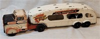 Vintage MARX Pressed Steel Auto Transport Truck