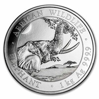 2023 Somalia 1 Kg. Silver Elephant Bu