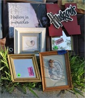 lot of small pictures and mirrors
