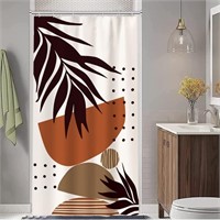 (N) Stall Shower Curtain, Mid Century Boho Small S