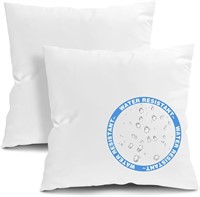 Fixwal 24x24 Outdoor Pillow Inserts Set of 2 Water