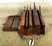 5 – Various wooden bead/side bead molding planes,