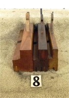 3 – Wooden molding planes, Vg: “Reed, Utica” 1