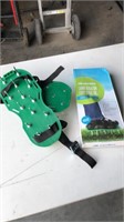 Lawn aeration sandals