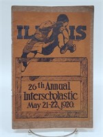 1920 Illini Red Grange Track & Field Program