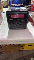 Electro Brand cassette AM/FM radio clock