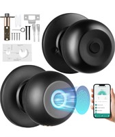 ($117)  Smart Door Knob, Fingerprint Smart Lock