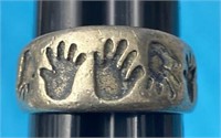 Sz.6 Sterling Silver Ring 4.43 Grams