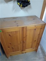 Pine 2 door storage cabinet 32x27x15