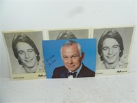Lot of 4 Celebrity Faux Signature Headshot Photos