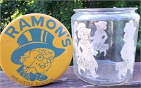 RARE RAMON'S ASPIRIN GLASS STORE DISPLAY JAR 8"T