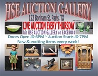 HSE AUCTION GALLERY EVERY THURSDAY NIGHT