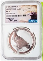 Coin 2016  Australia Wedge Tailed Eagle NGC MS70