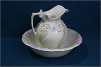 Ceramic Wash Basin & Pitcher