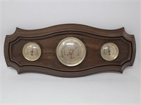 AIRGUIDE Wood Look Plastic Barometer Wall Plaque