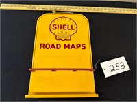 Shell Road Maps Display Rack