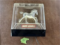 Bud Light Clydesdale Lighted Beer Sign Working