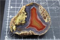 Polished Laguna agate, 4.6 oz