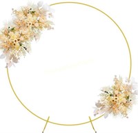 Wokceer 7.2FT Gold Round Backdrop Stand