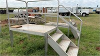 2 - Aluminum Steps with Landing