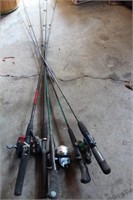 5 RODS & REELS