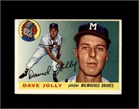 1955 Topps #35 Dave Jolly EX to EX-MT+