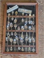 Collector Spoons in Display